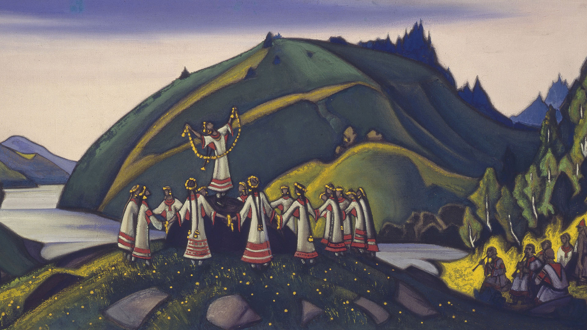 Николай Рерих, сценография к балету Игоря Стравинского «Весна священная», 1945 год