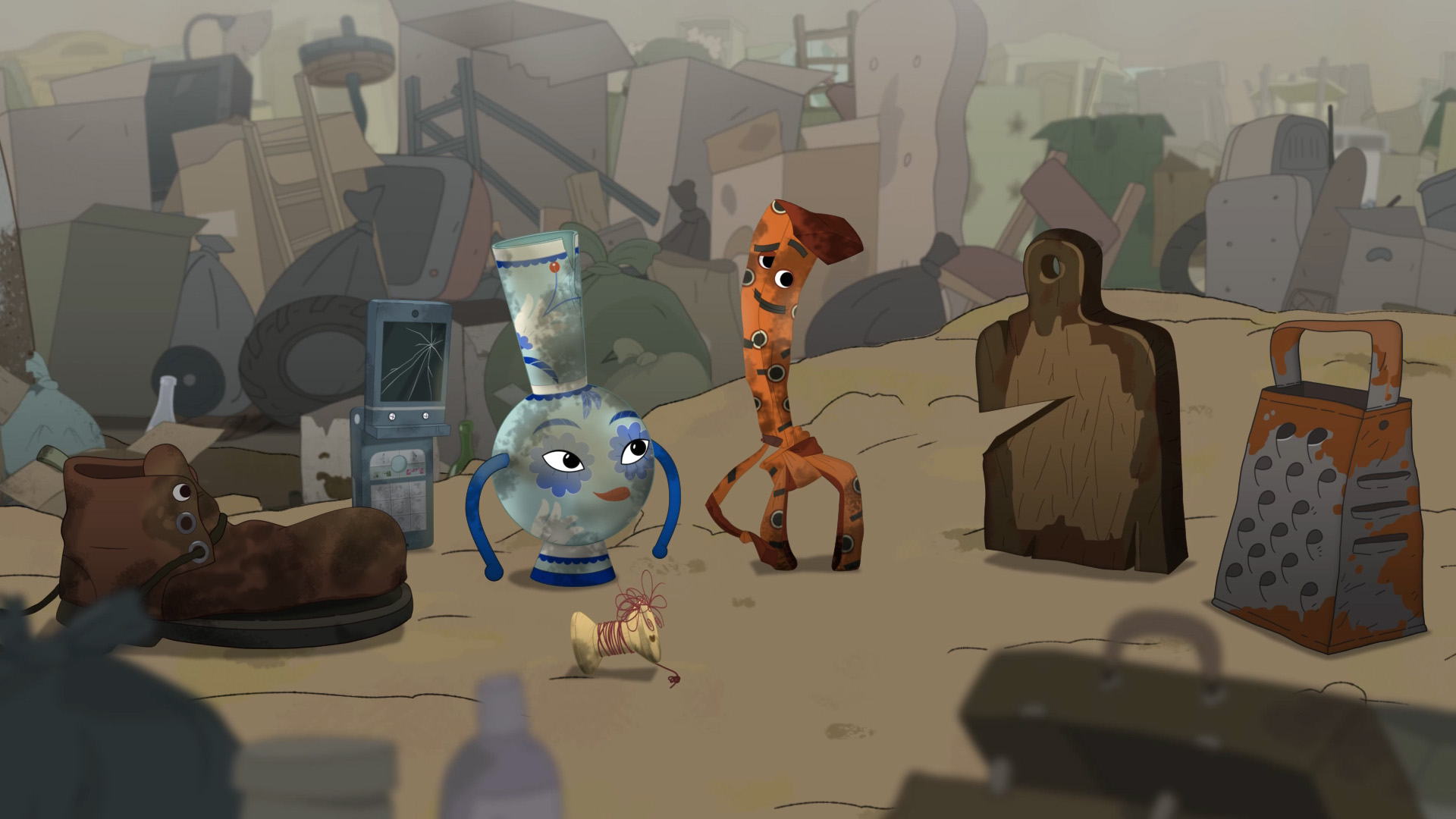 Кадр из мультфильма «На выброс»