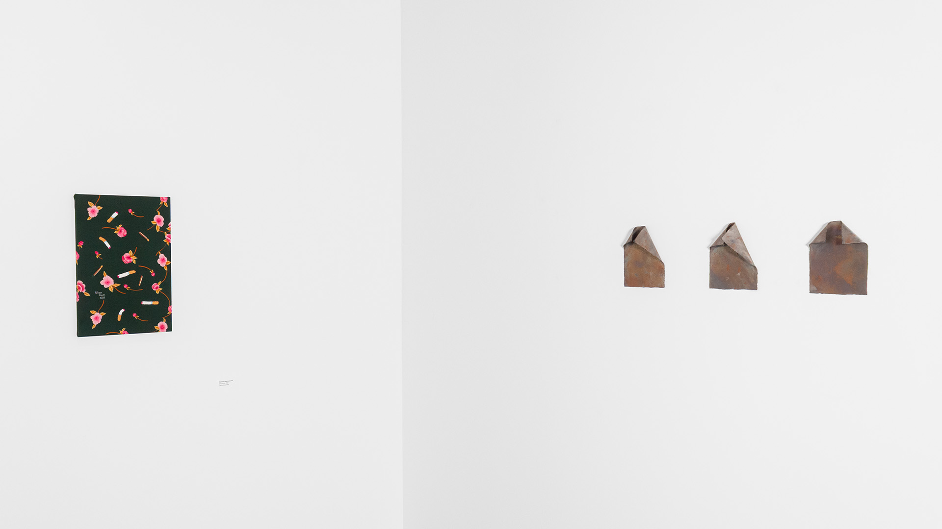 Кирилл Манчунский  «5 окурков» и Евгения Гильденбрандт, работа без названия