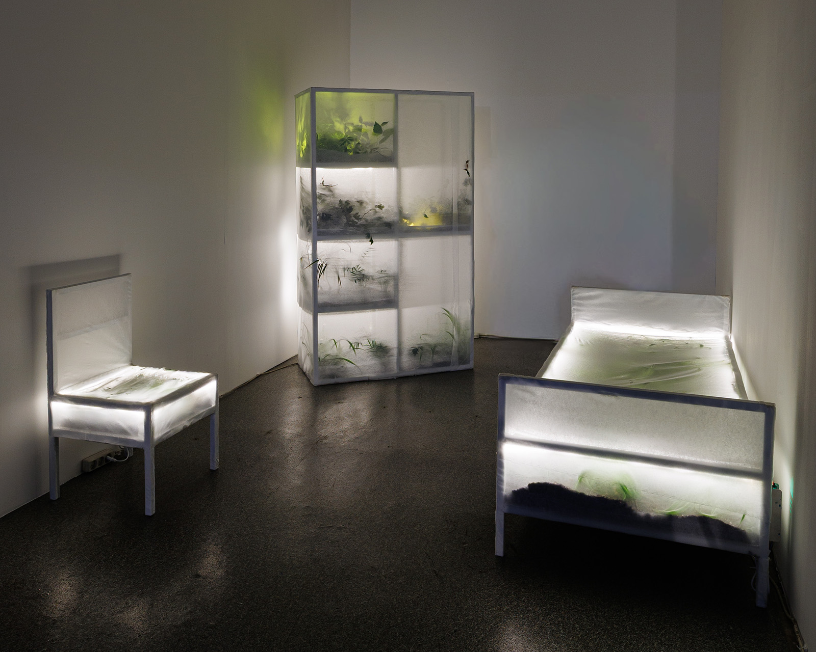 Инсталляция Анны Лапшиновой «Прорастание» в Открытых студиях Винзавода