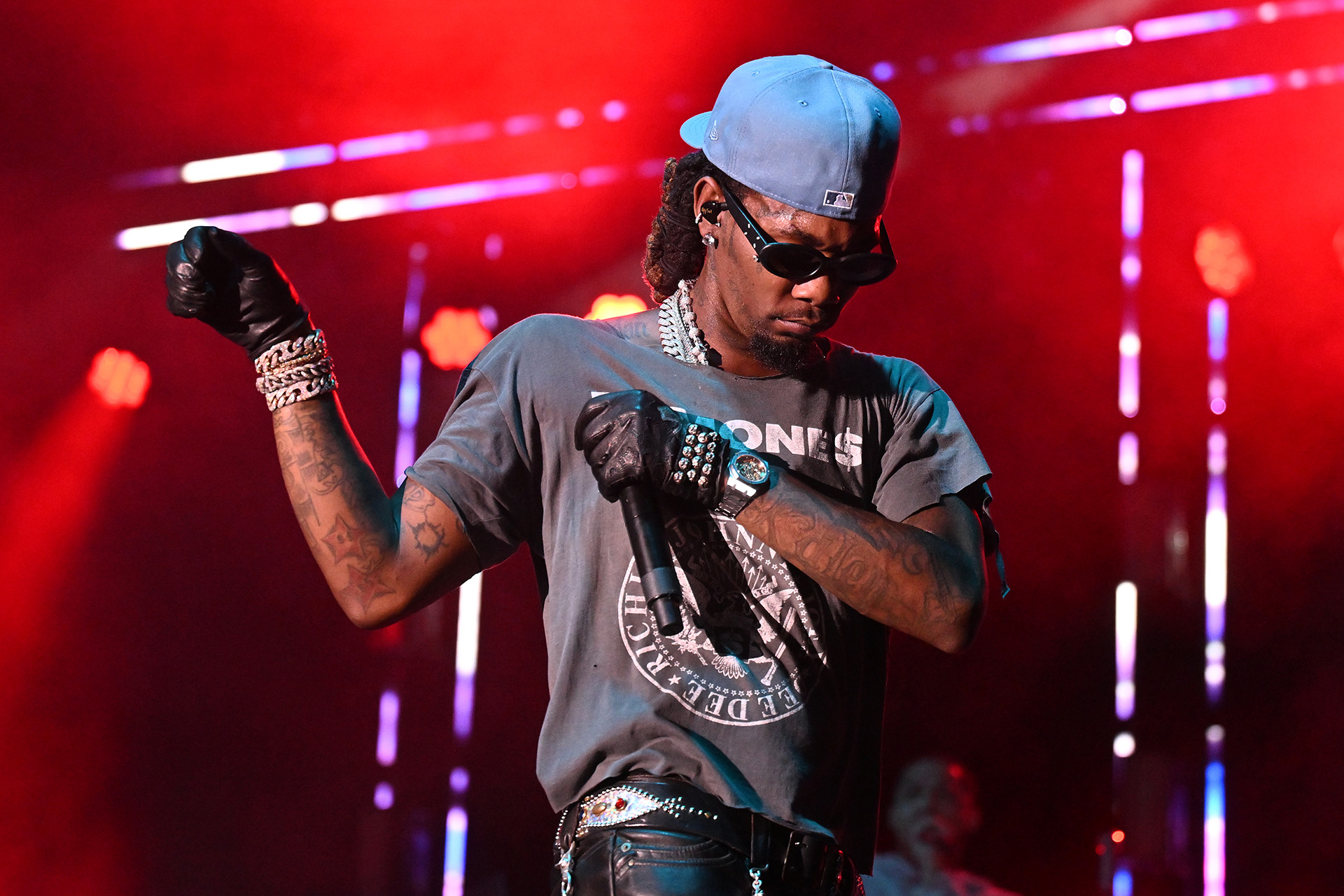 Offset во время выступления