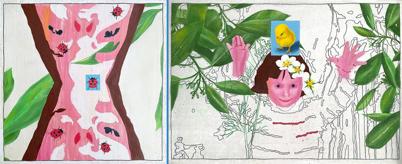 Ника Хахаева, живописная серия «Я ли?»