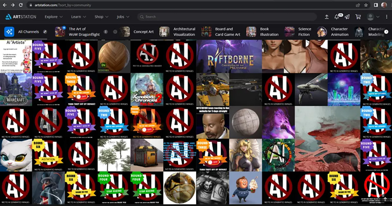 NO TO AI GENERATED IMAGES