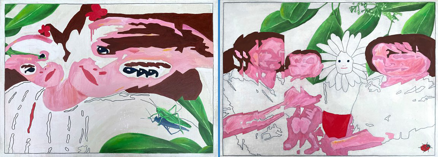 Ника Хахаева, живописная серия «Я ли?»