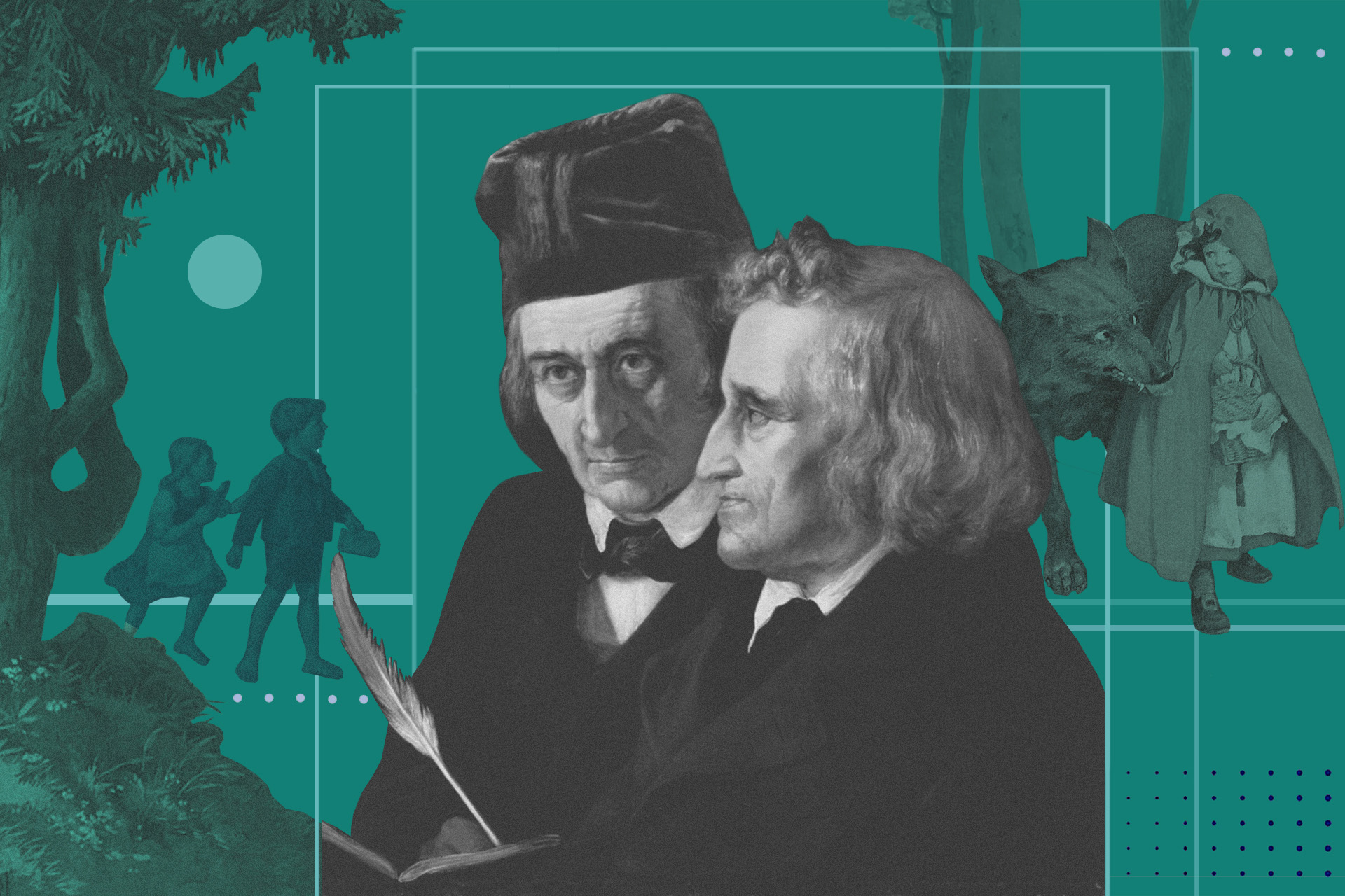 Братья Якоб (слева) и Вильгельм (справа) Гримм