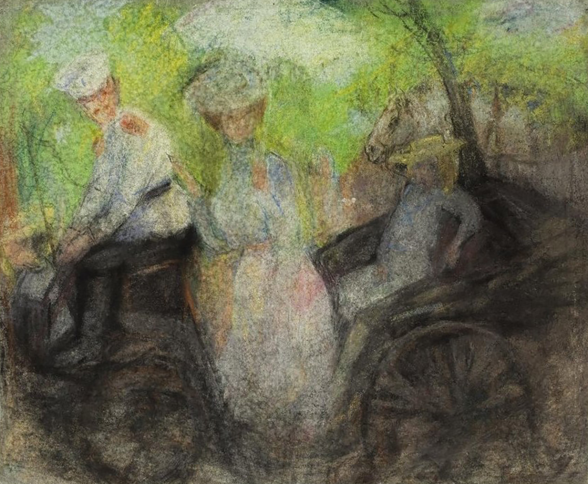  Михаил Ларионов, «В коляске», около 1905–1906 годов