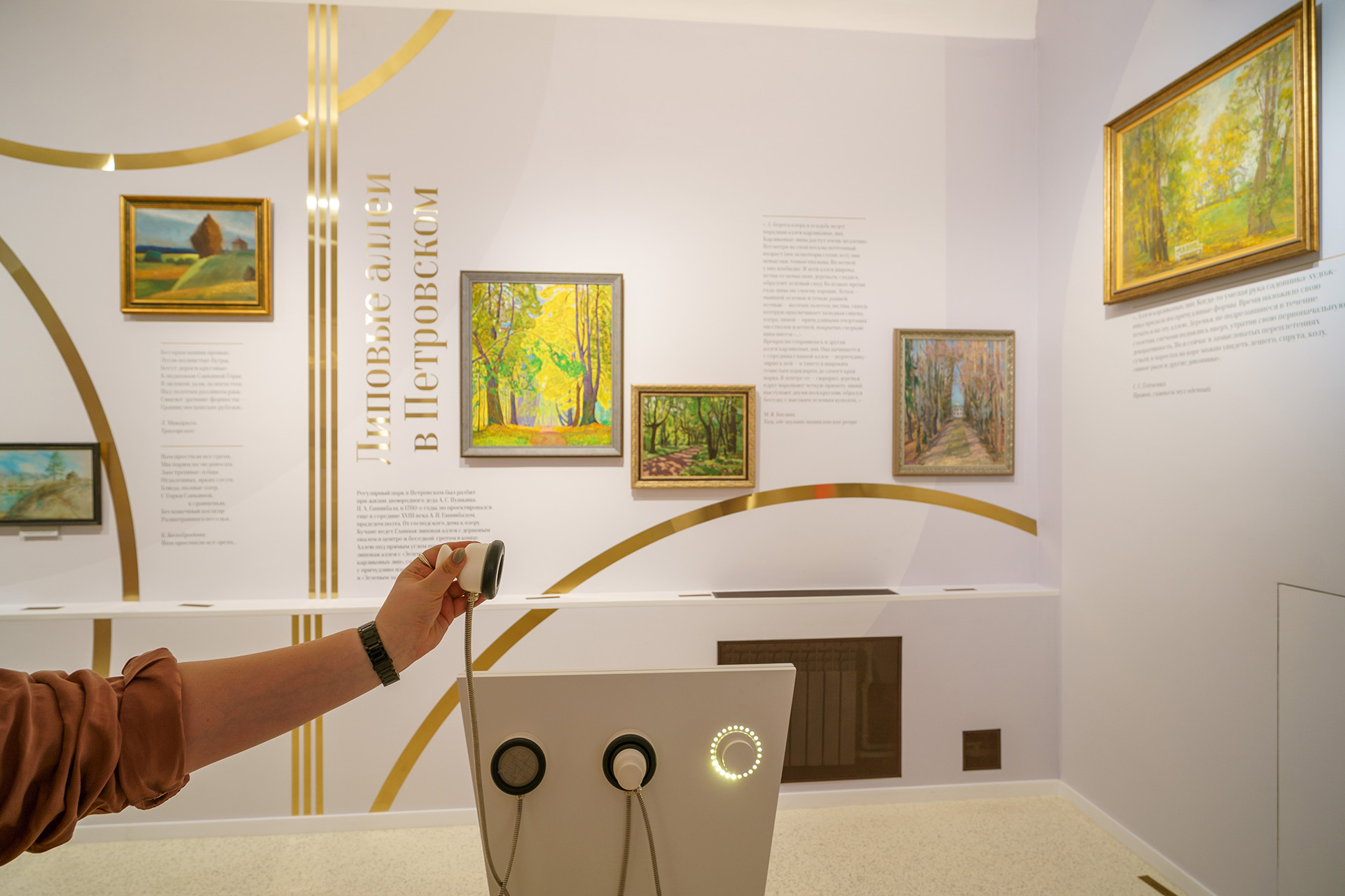 Экспозиция выставки «Эмоции природы, природа эмоций. Пушкинский литературный ландшафт»