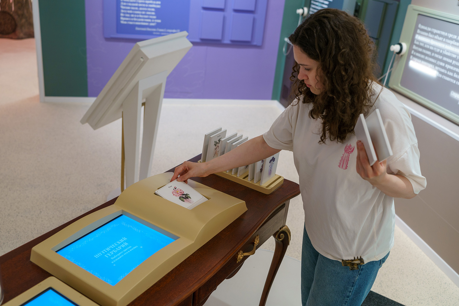 Экспозиция выставки «Эмоции природы, природа эмоций. Пушкинский литературный ландшафт»