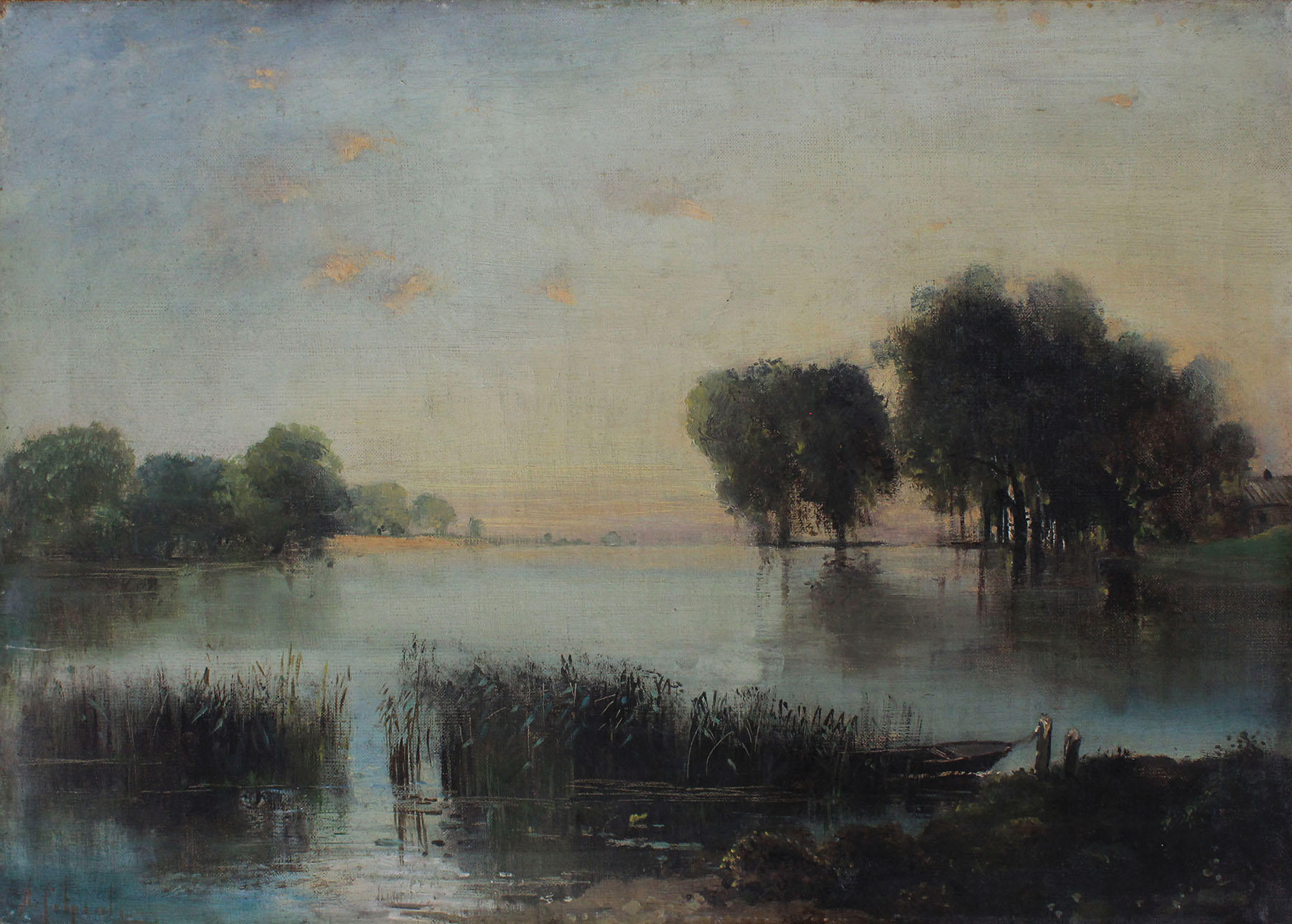 Алексей Саврасов, «Пейзаж с рекой», вторая половина ХIХ века