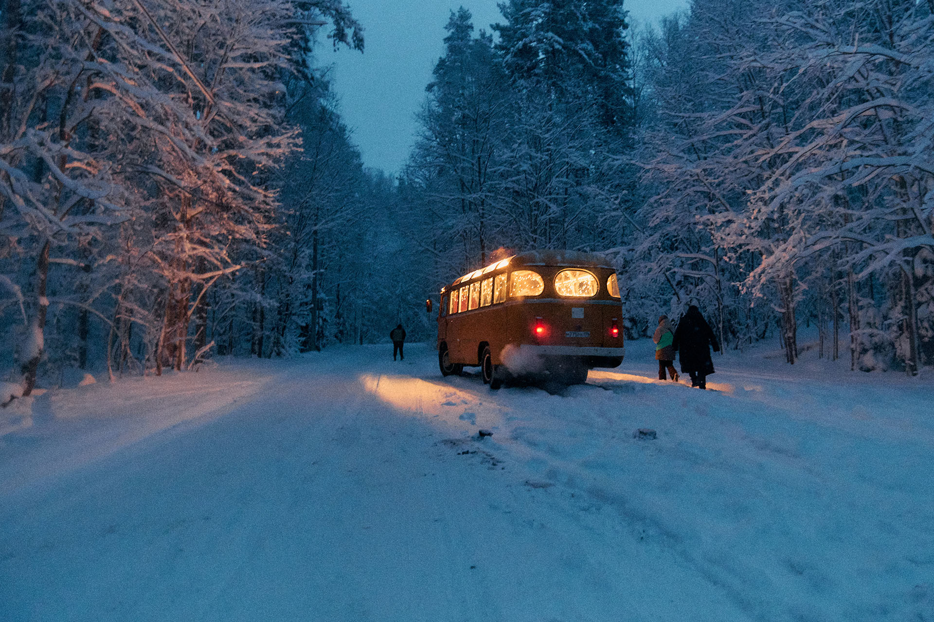 На съёмках фильма «Мороз»