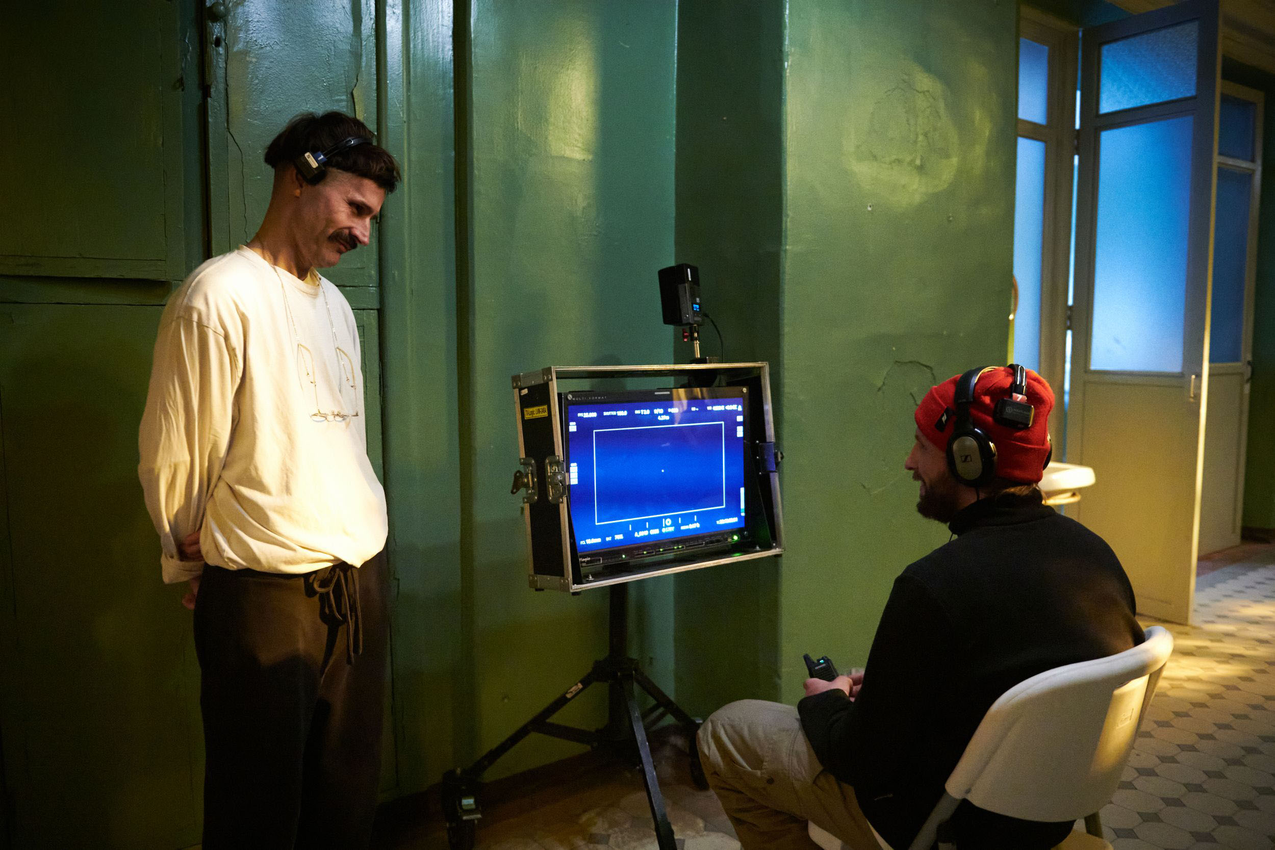 На съёмках фильма «Мороз»