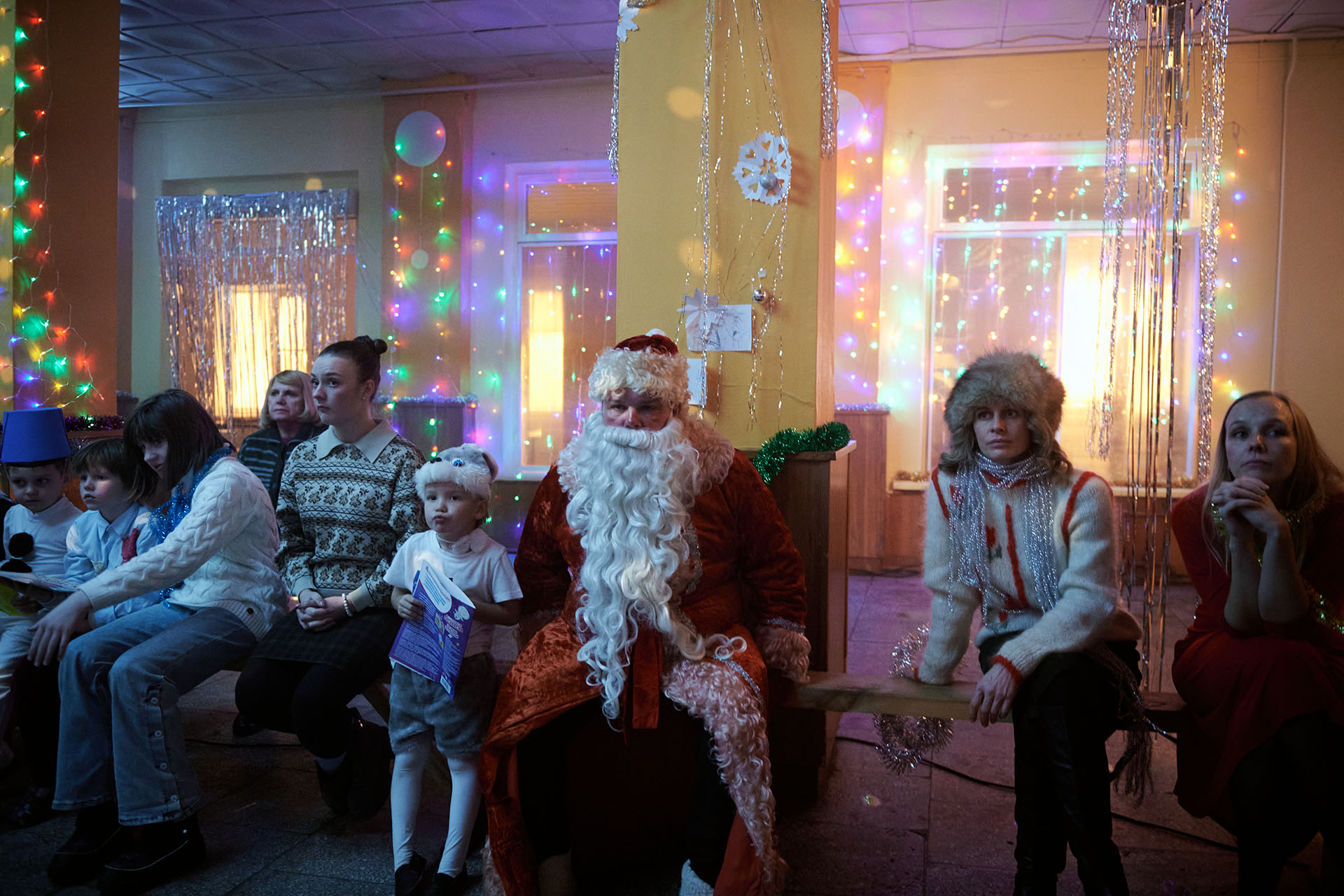 На съёмках фильма «Мороз»