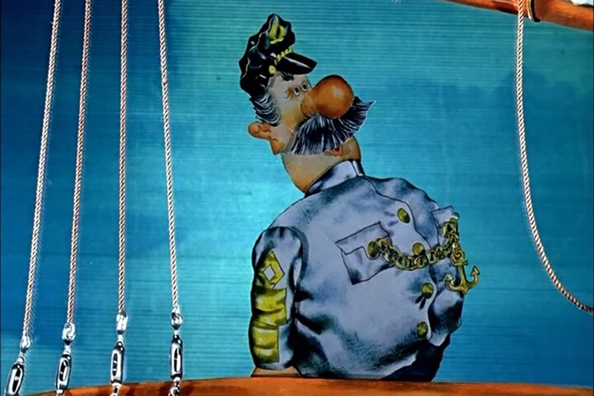 Кадр из мультфильма «Приключения капитана Врунгеля»