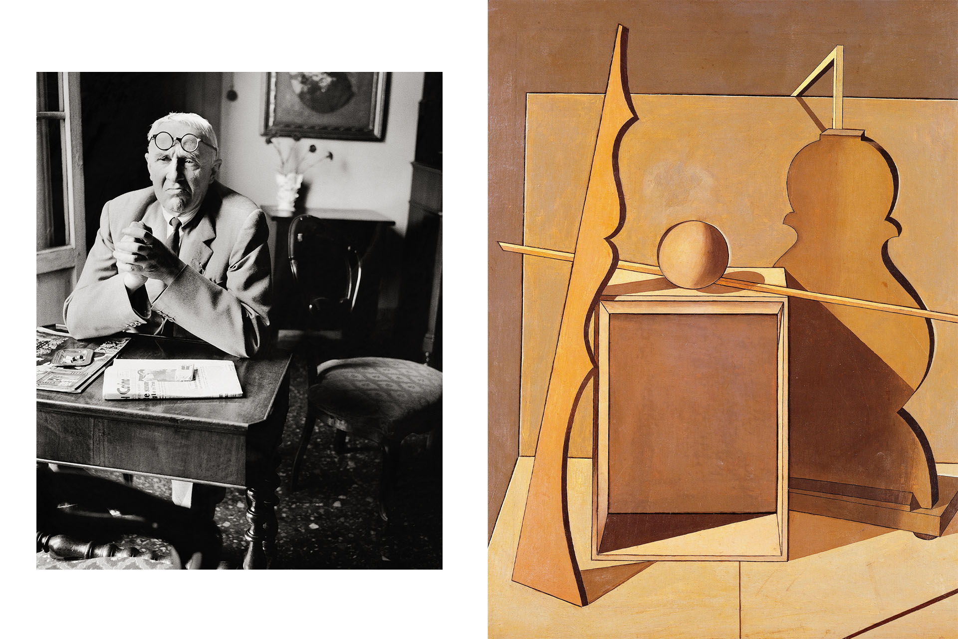 Джорджо Моранди / «Метафизический натюрморт с треугольником», 1919 год