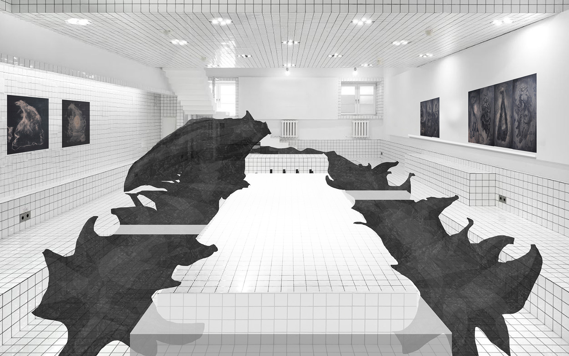 Эскиз экспозиции «Свет идёт из-под земли»