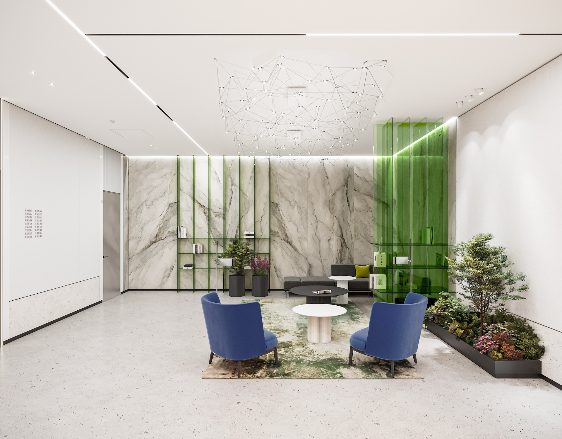 Лобби «Альпийский луг» ЖК «Монблан»