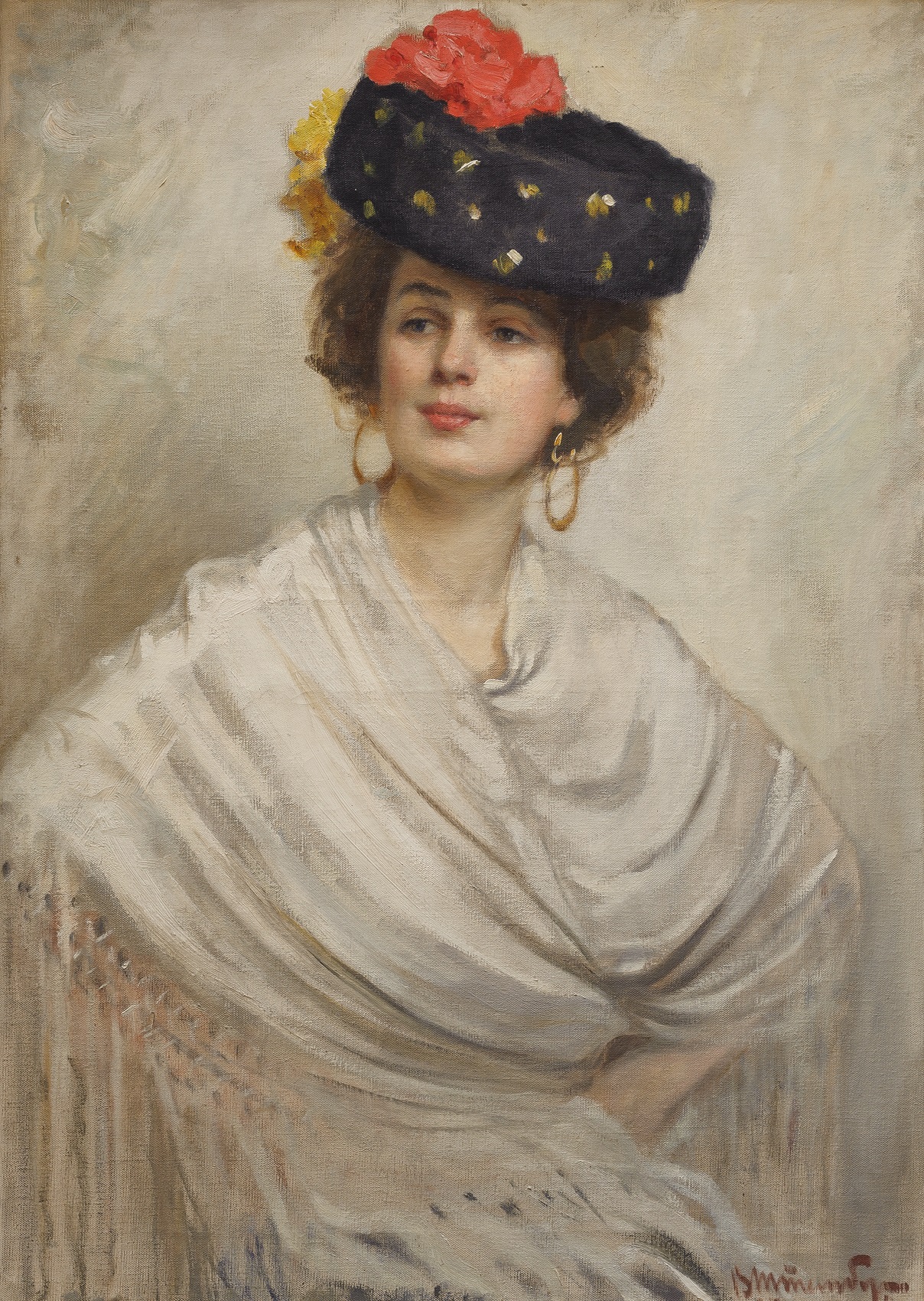 Под маской. Виктор Штемберг. Испанка. 1900. Самарский областной художественный музей