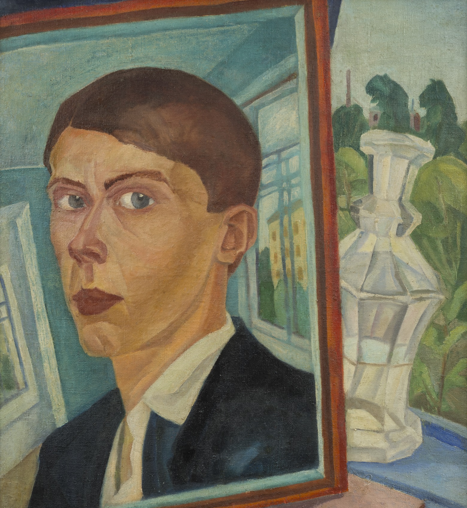 Школа Званцевой. Владимир Дмитриев. Автопортрет. Конец 1910-х. Частное собрание