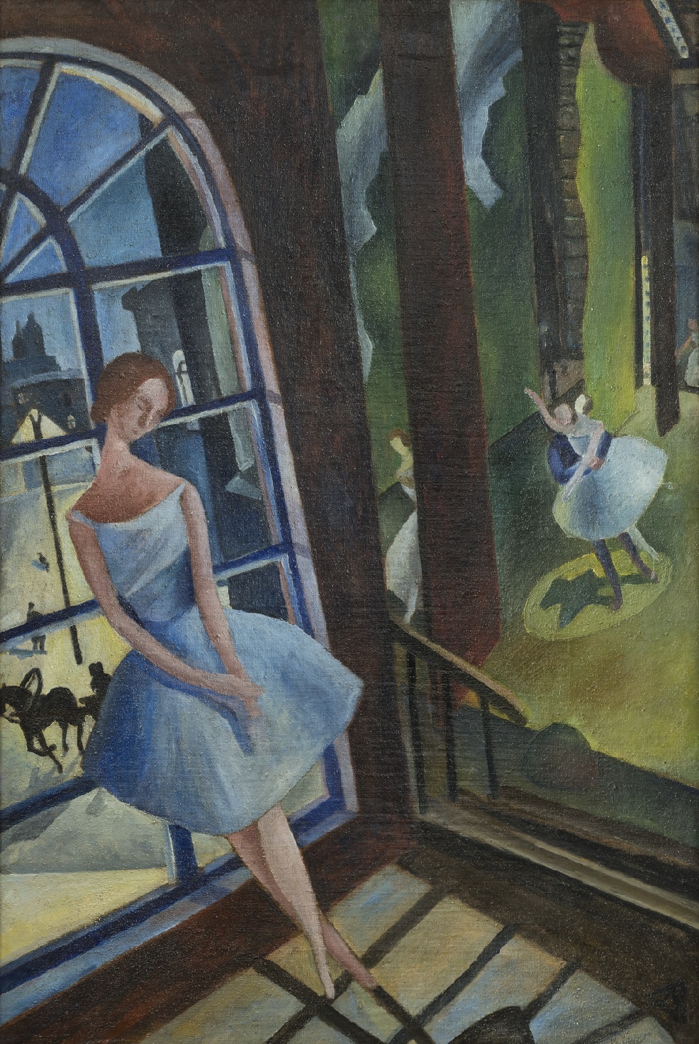 Школа Званцевой. Владимир Дмитриев. Балерина у окна. Мадонна. 1922–1923. Частное собрание