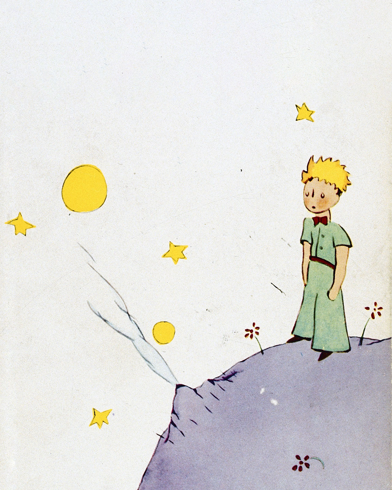 Антуан де Сент-Экзюпери, книжная иллюстрация с изображением Маленького принца