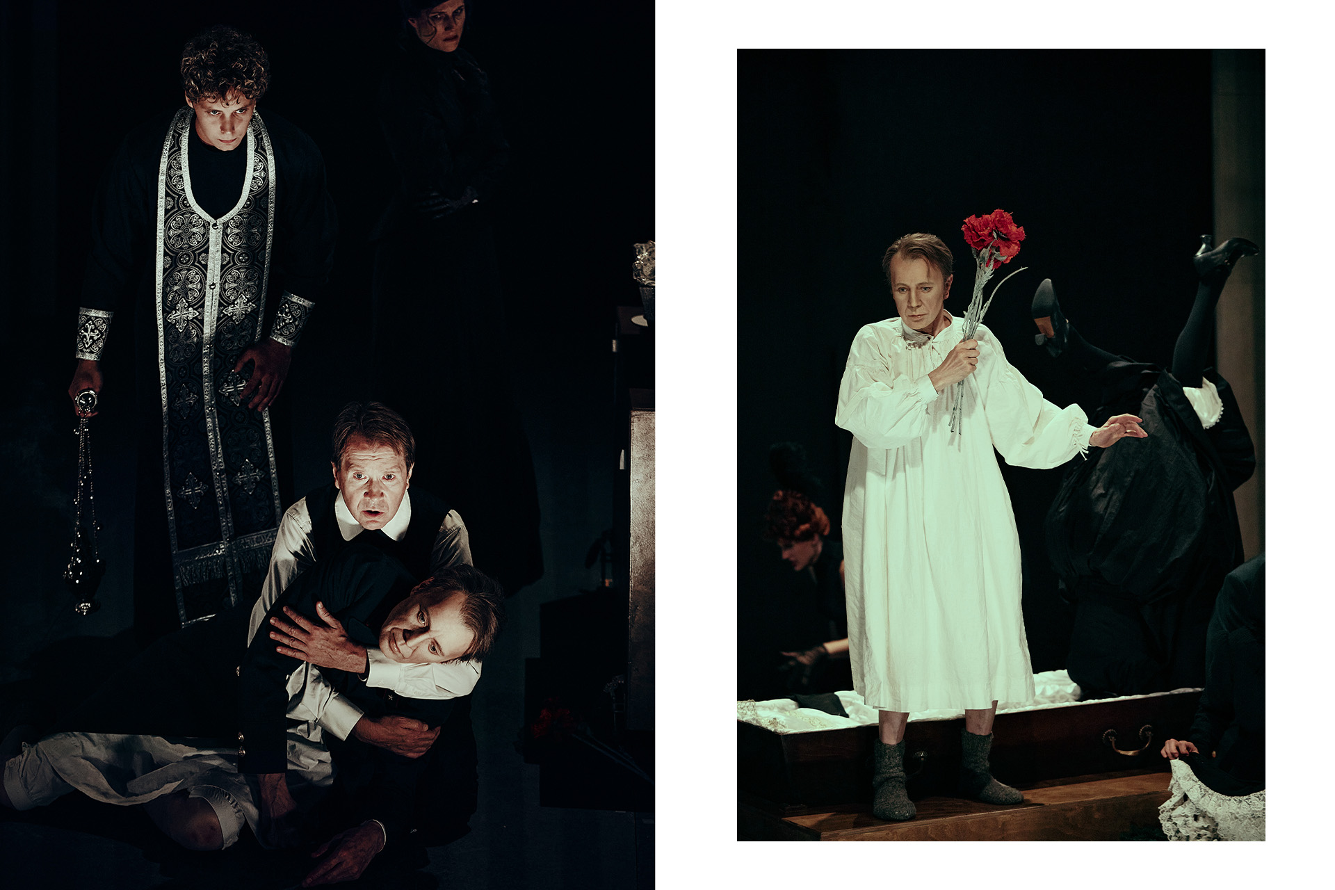 Сцена из спектакля «Обыкновенная смерть»