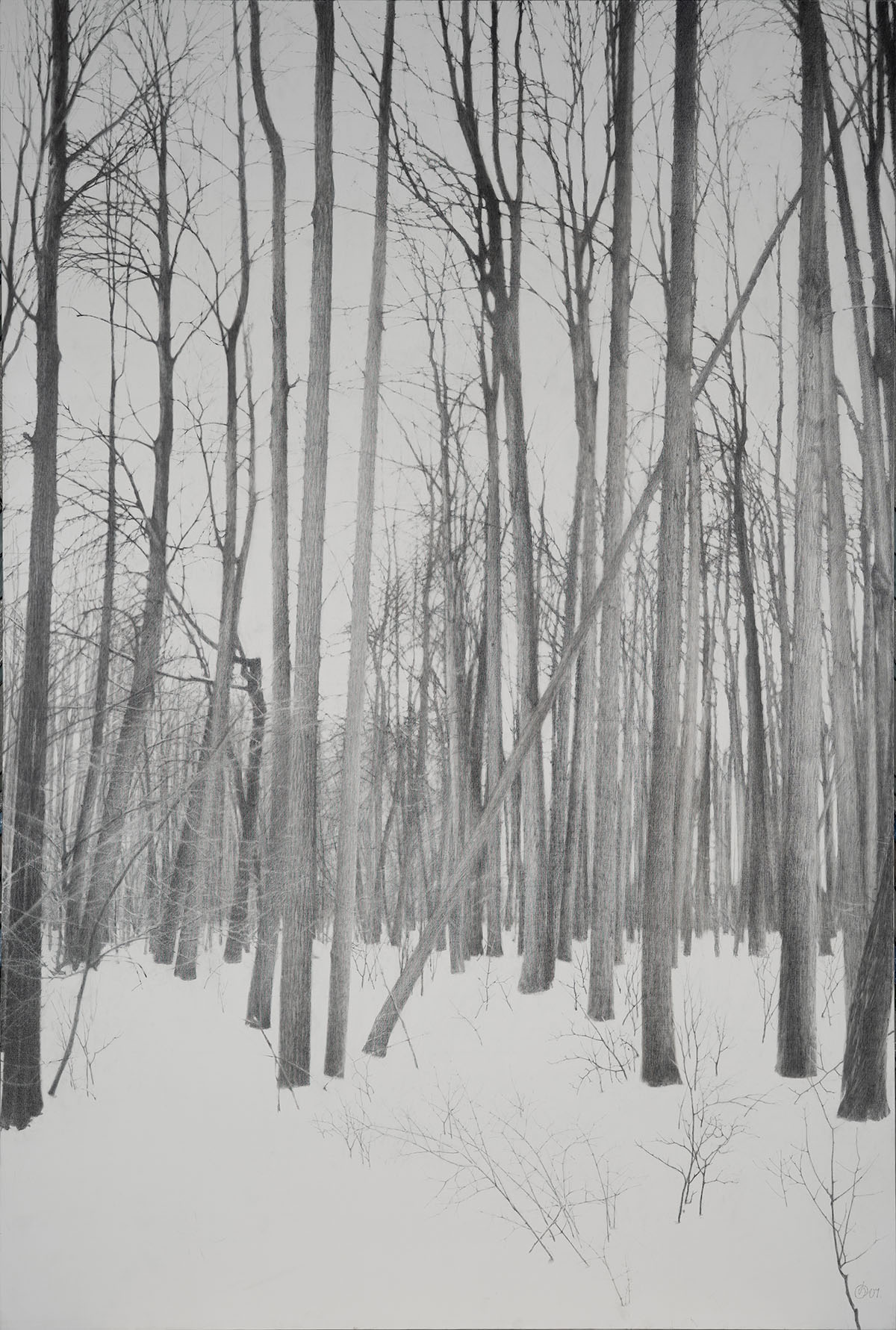 Олег Васильев, «Зимний лес», 2001 год