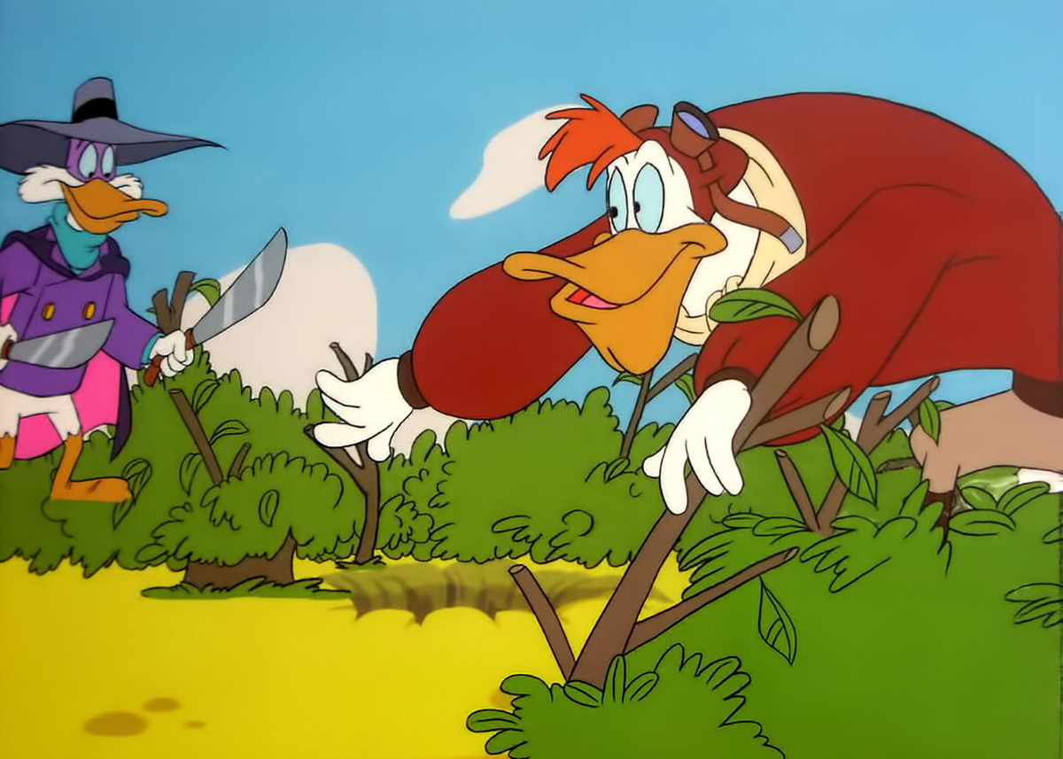 Кадр из мультсериала «Чёрный плащ»