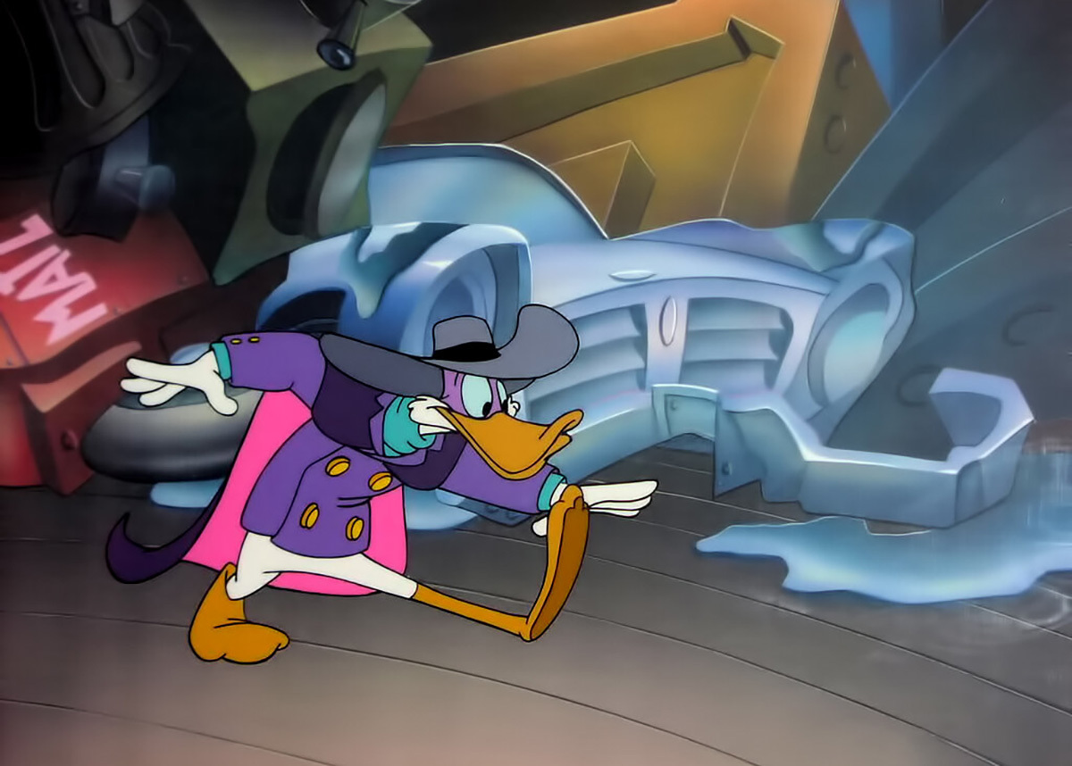 Кадр из мультсериала «Чёрный плащ»