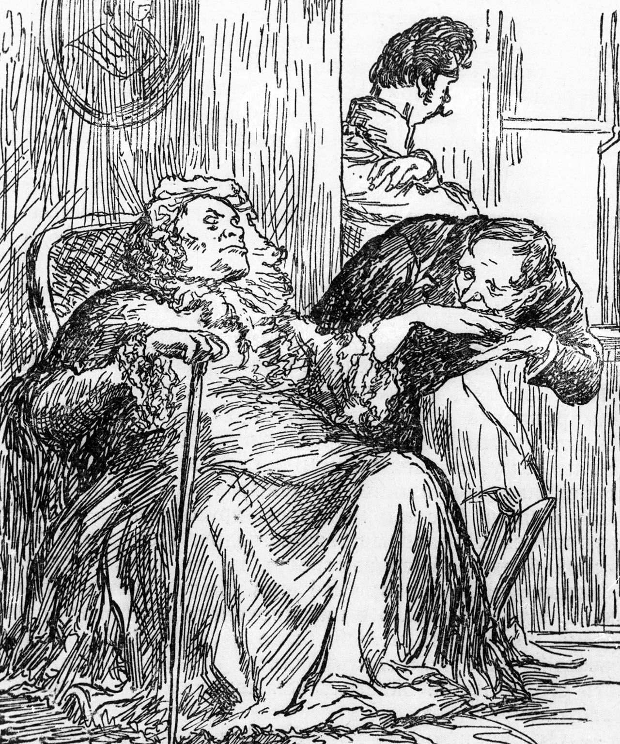 «Кукрыниксы», репродукция иллюстрации к роману «Господа Головлёвы»