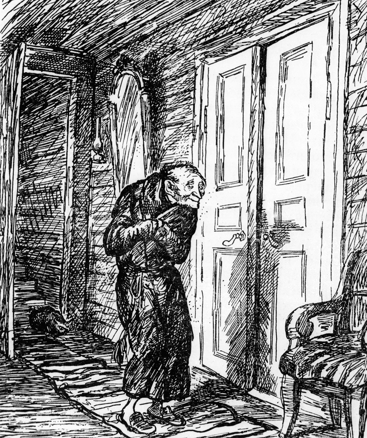 «Кукрыниксы», репродукция иллюстрации к роману «Господа Головлёвы»