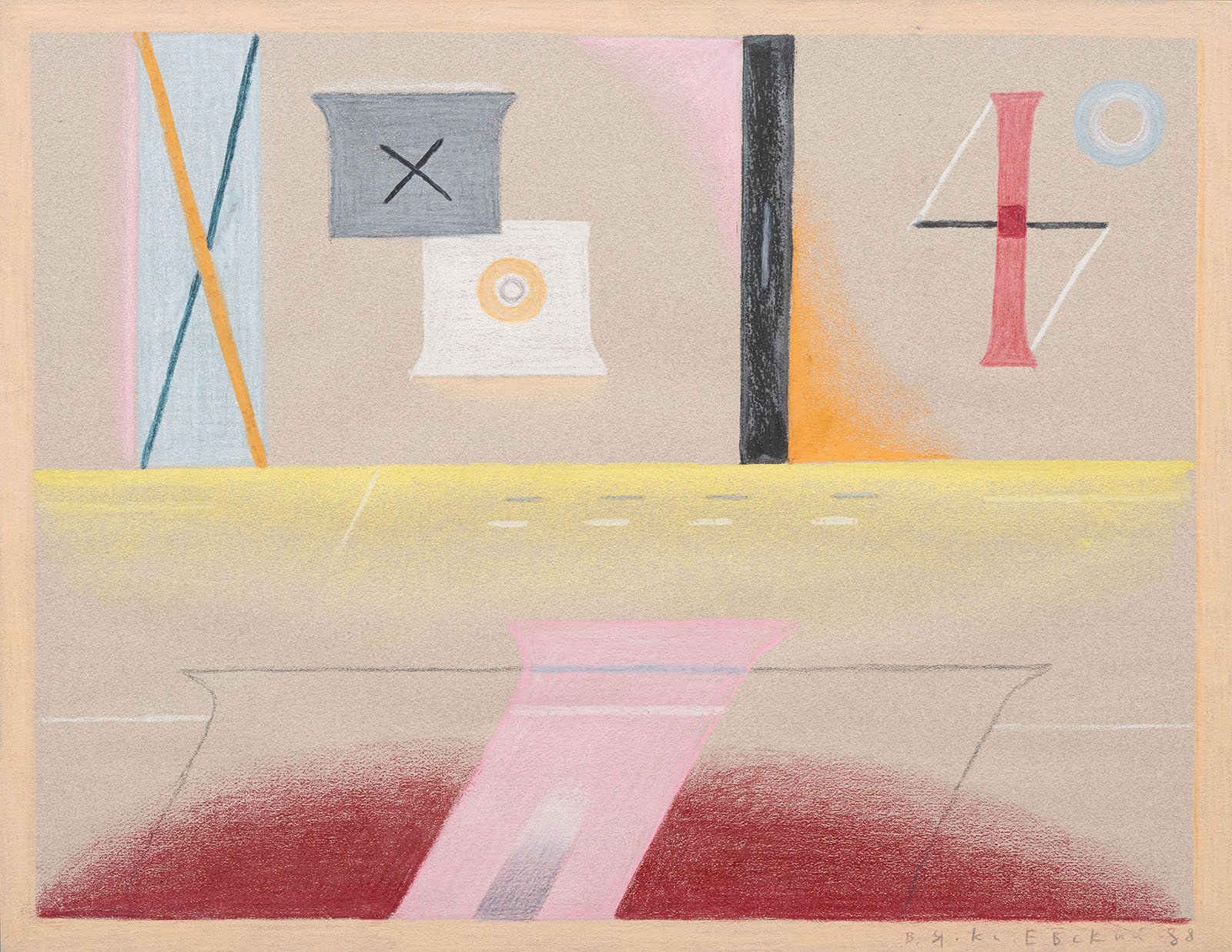 Владимир Янкилевский, из цикла «Пространство переживаний», 1988 год