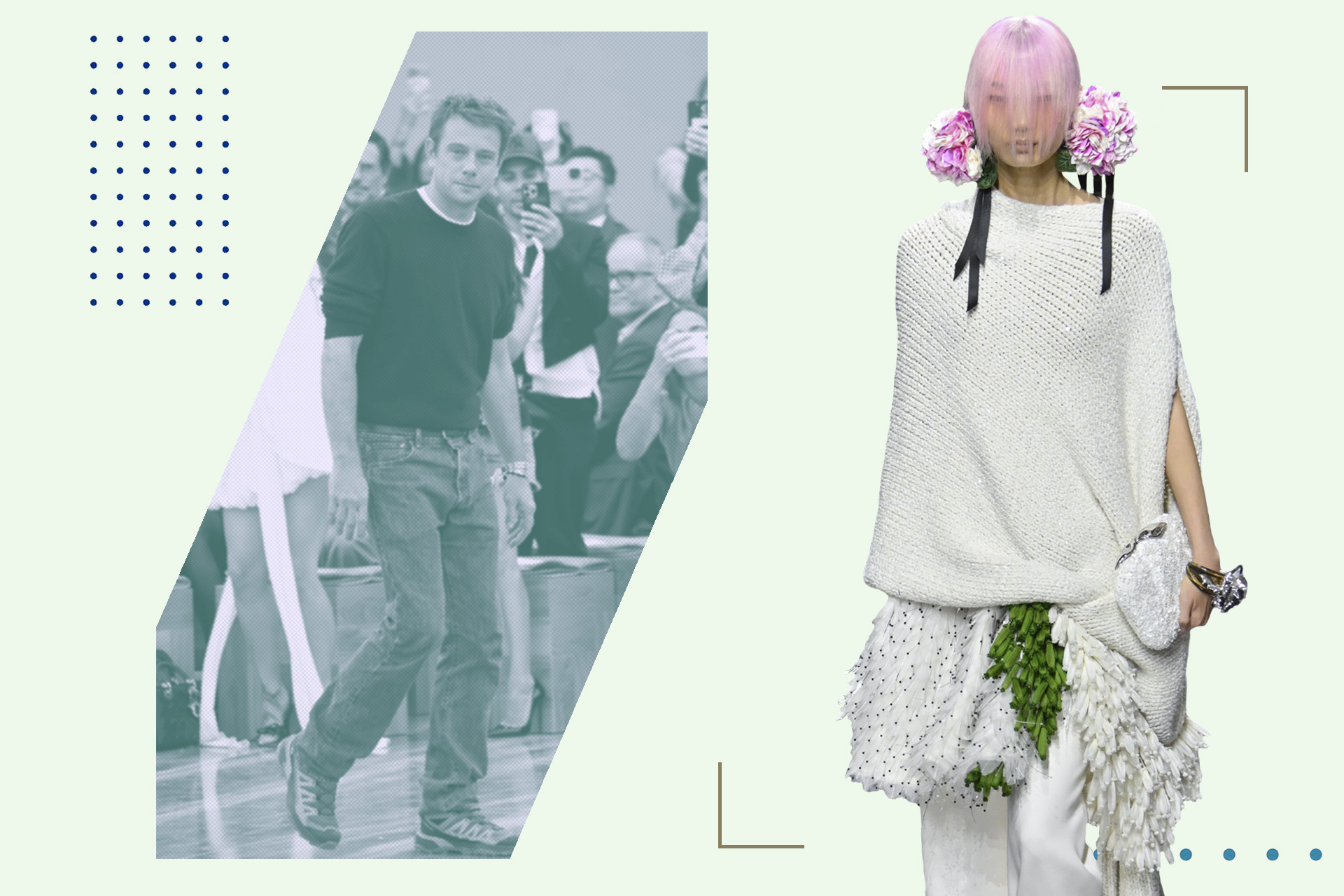 Джонатан Андерсон / Модель показа кутюрной коллекции Dior весна/лето 2026, Парижская неделя моды, 26 января 2026 года