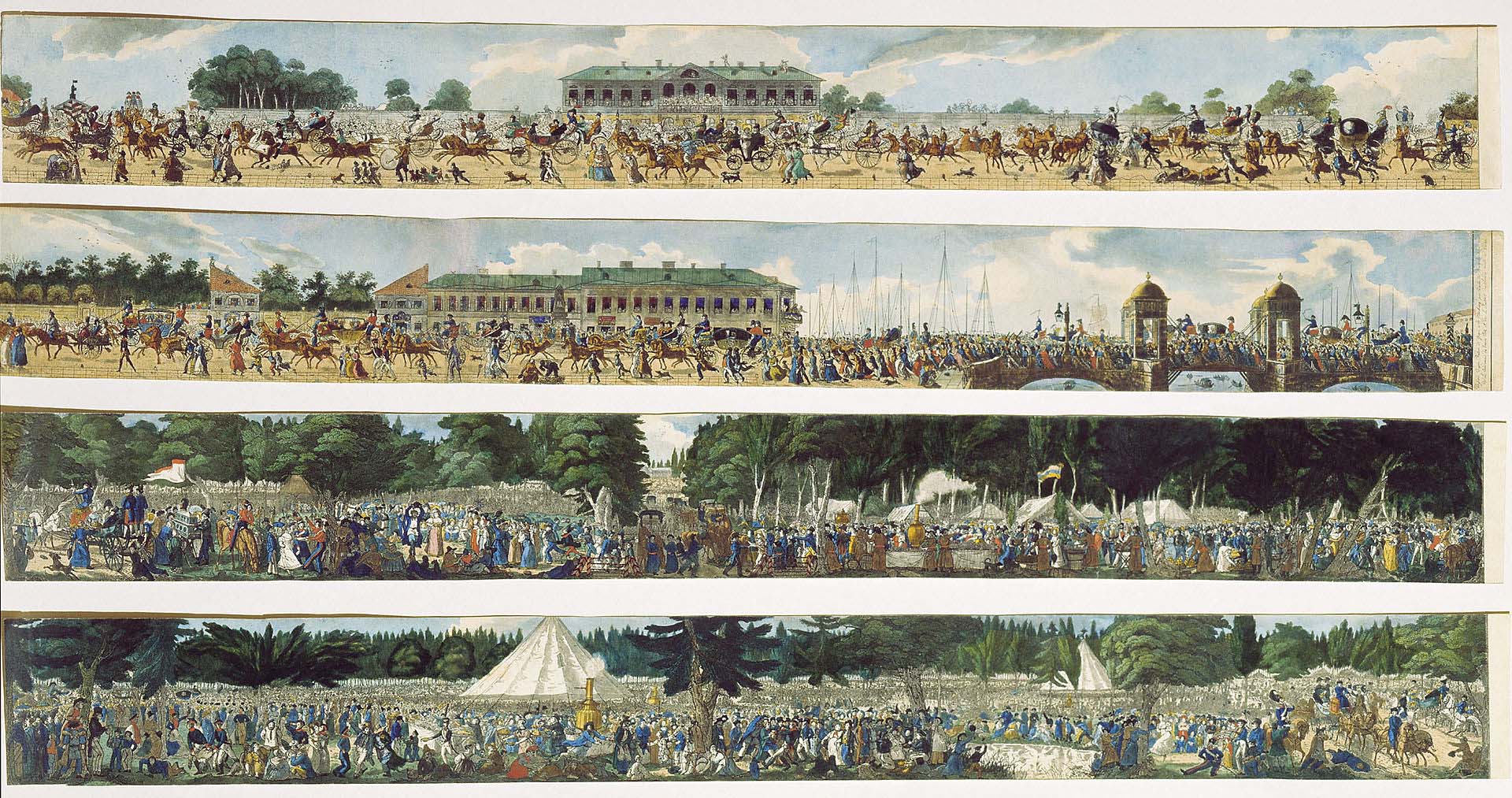 Карл Гампельн, «Екатерингофское гулянье», 1824–1825 годы