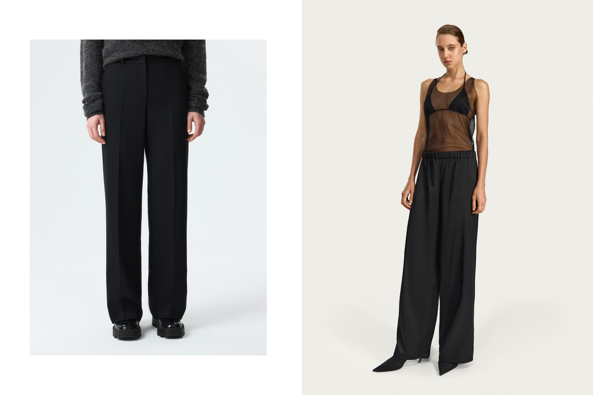 Классические прямые брюки / брюки «Вита» на эластичном поясе