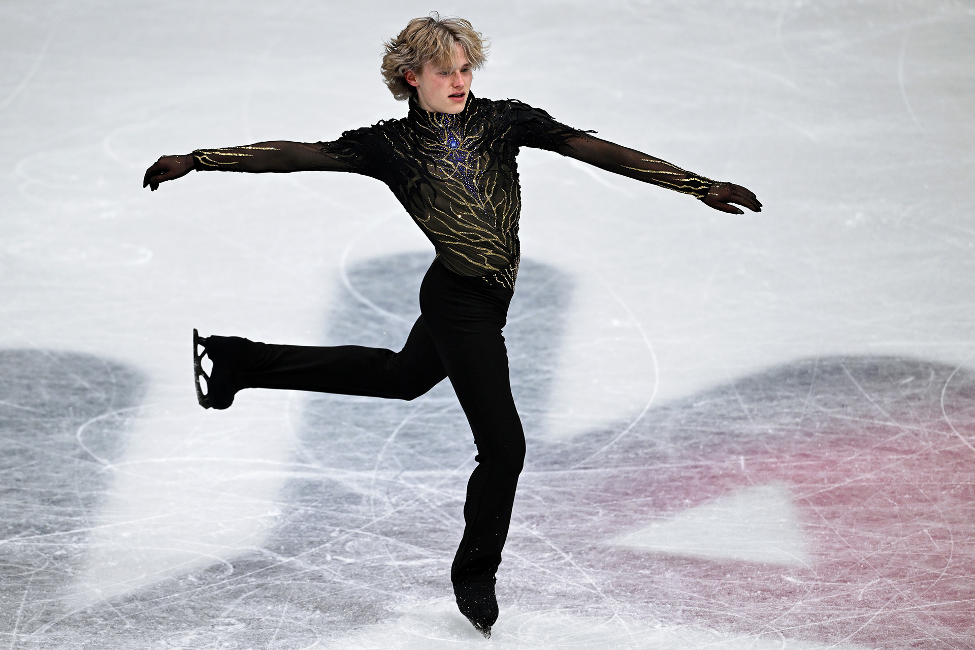 Илья Малинин с произвольной программой мужского одиночного катания на XXV зимних Олимпийских играх в Милане, 13 февраля 2026 года