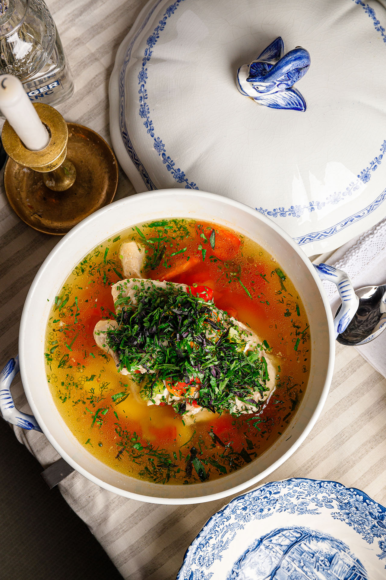 Суп из петуха