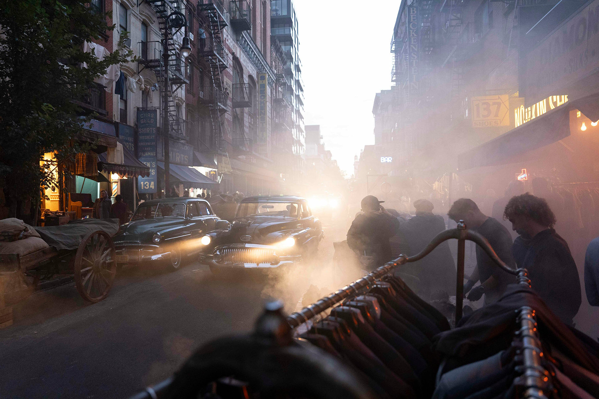 На съёмках фильма «Марти Великолепный»