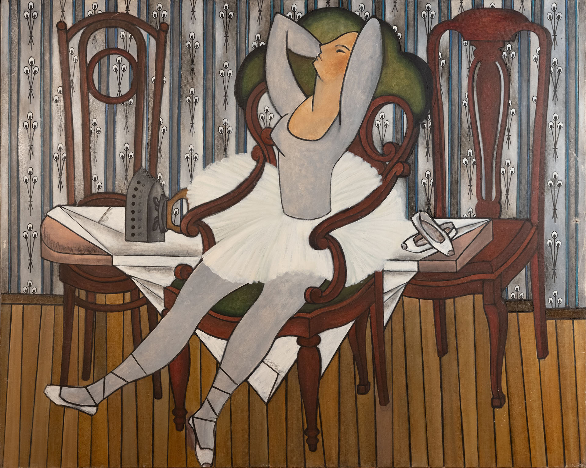 Борис Мессерер, «Балерина, отдыхающая в кресле», из цикла «Балерины», 1972–1974 годы