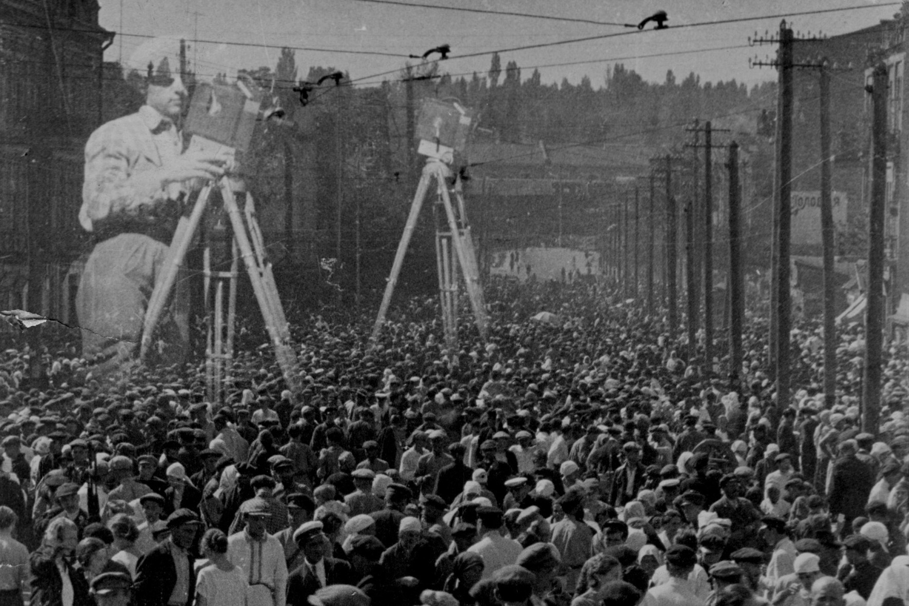 Кадр из фильма «Человек с киноаппаратом», 1929 год