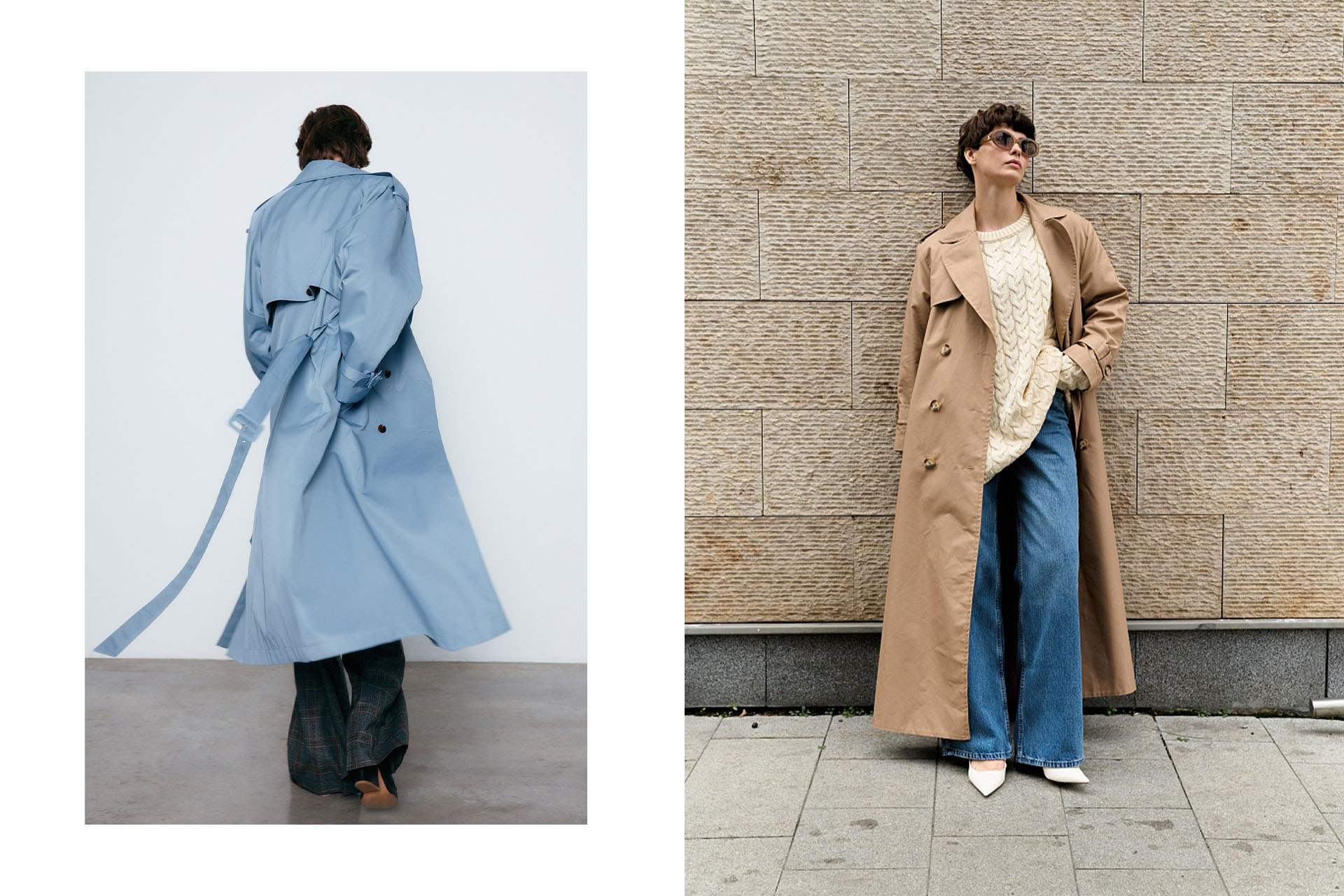 Классический тренч / тренч «Логомания» с поясом