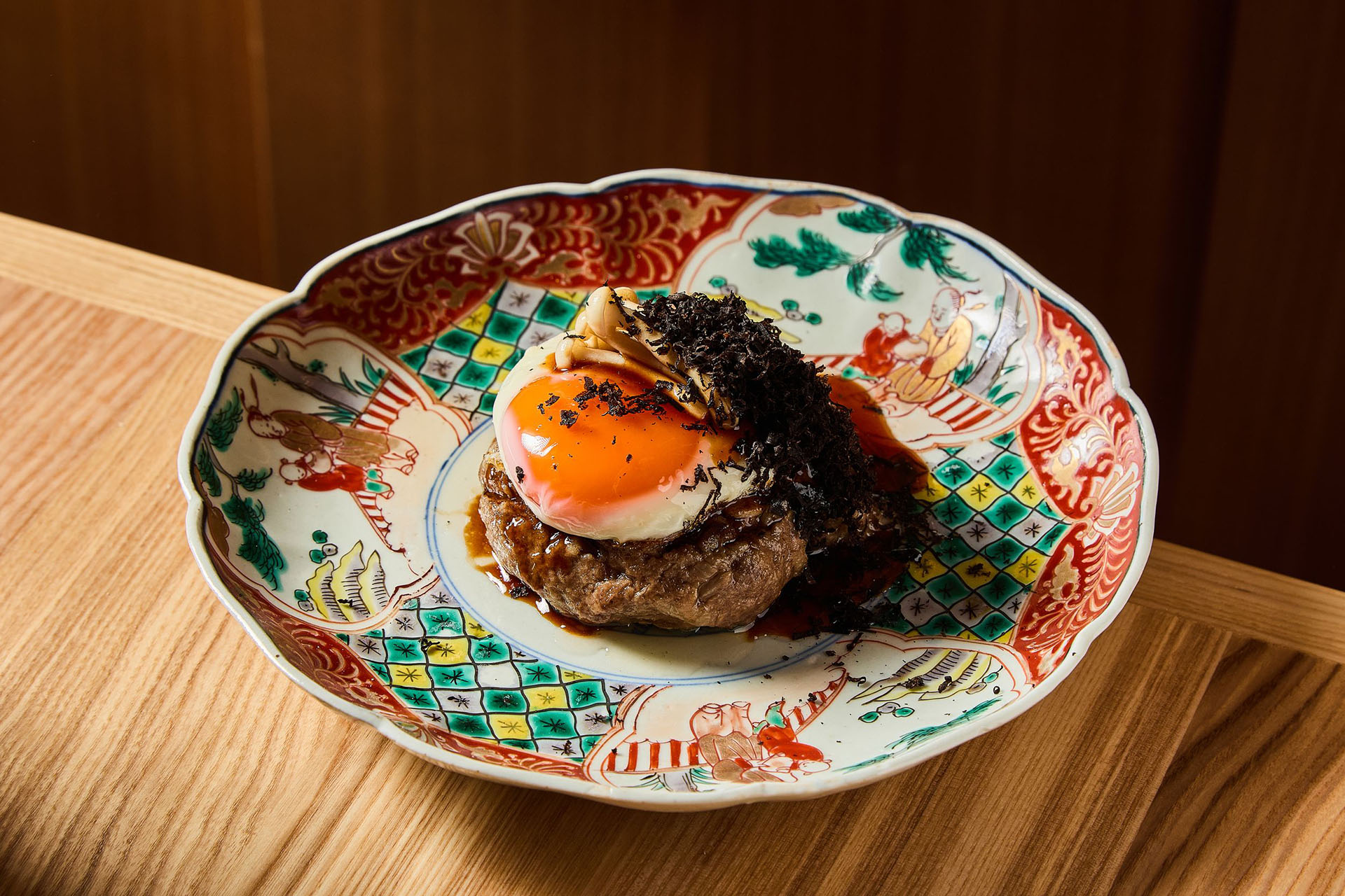 Хамбагу с каштановым кремом и трюфелем