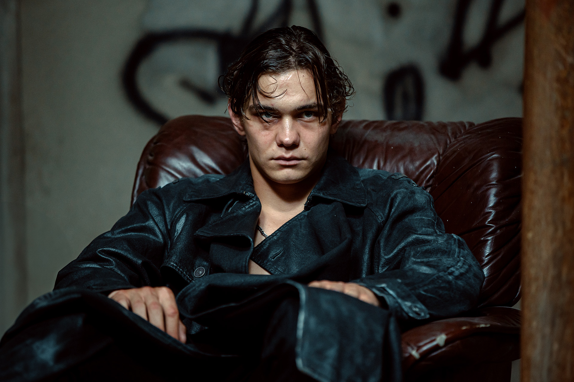 Слава Копейкин на съёмках сериала «Дети перемен»